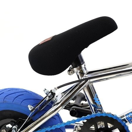 FatBoy Pro Mini 10" BMX Bicycle Fat Tire Freestyle Bike Toma Hawk Chrome Blue 