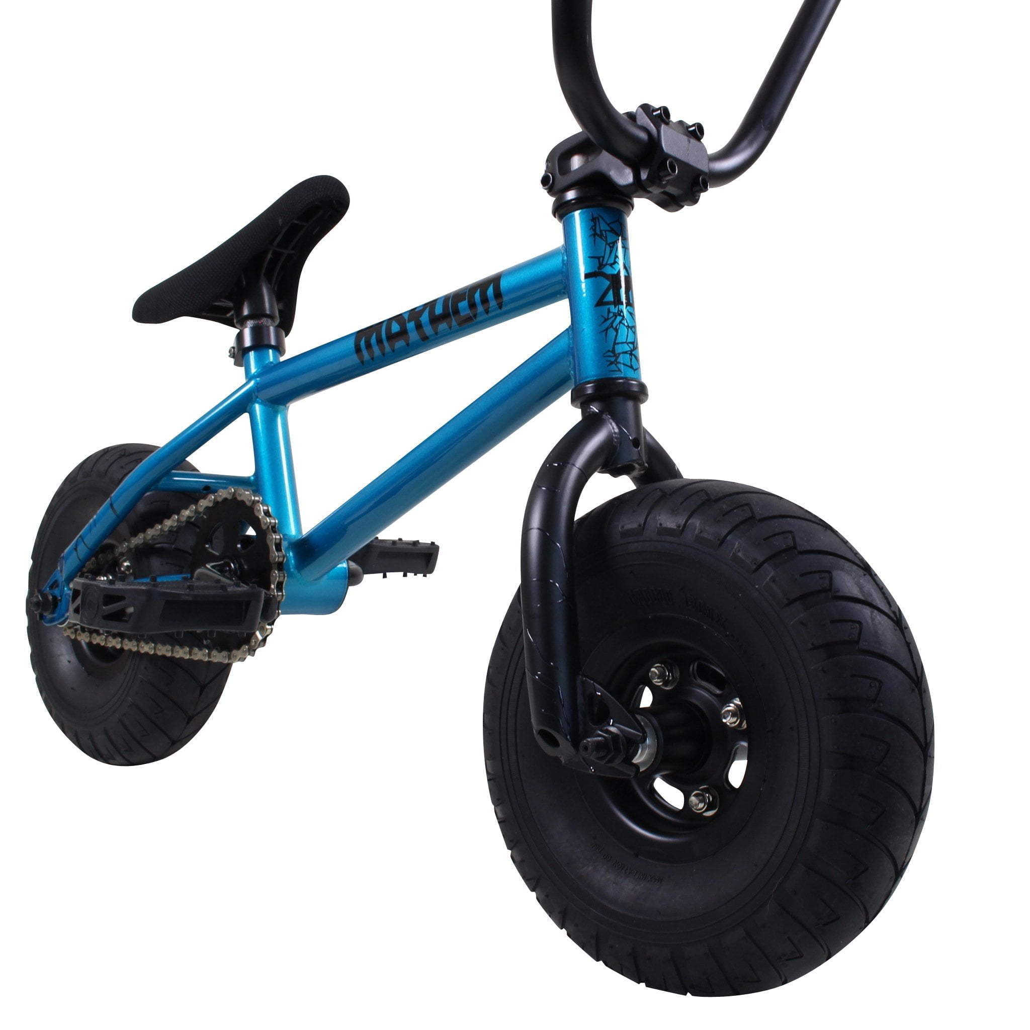 Mayhem Riot Mini 10" BMX Bicycle Freestyle Tire Bike Fat Boy Blue Haze