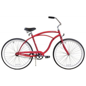 Matte Red Cruiser Bike