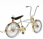 Gold / Chrome Low Rider Bike