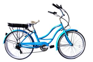 Womens Blue Electric Bike
