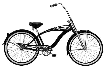 Matte Black Cruiser Bike