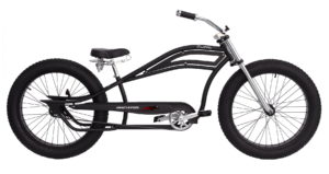 Matte Black Chopper Cruiser Bike