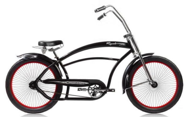 Red Chopper Cruiser Bike