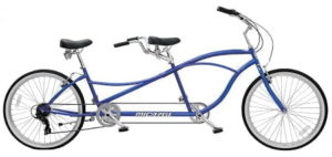 Blue Tandem bike
