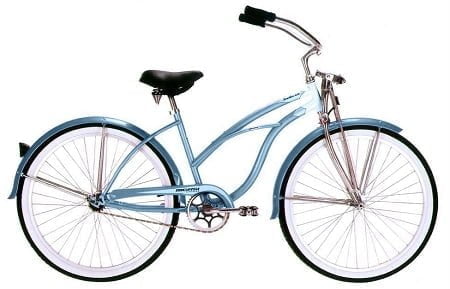 Micargi 26" Pantera 7 speed Lady beach cruiser bicycle bike Baby Blue 
