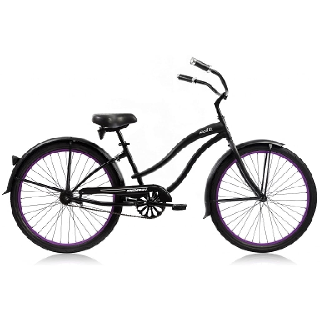 womens black beach cruiser